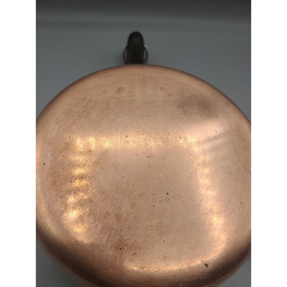 Vintage Revere Ware 1.5 Qt Quart Copper Clad Stainless Double Ring Sauce Pan Lid - Picture 2 of 4